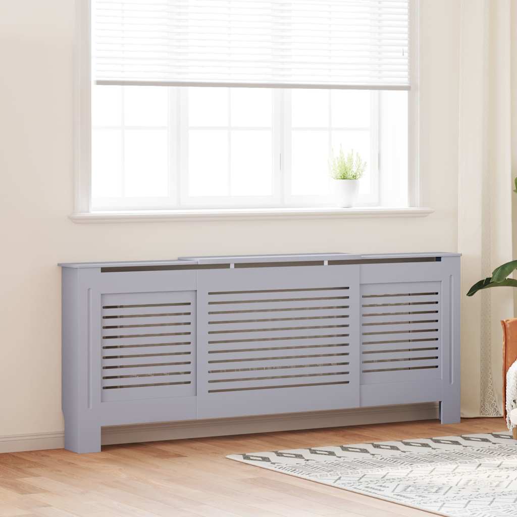 szürke MDF radiátorburkolat 205 cm