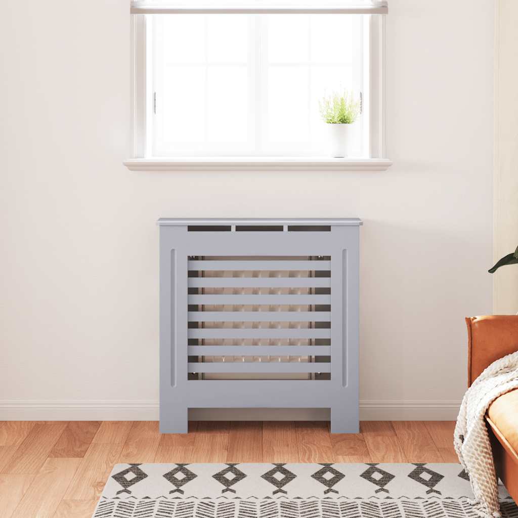 szürke MDF radiátorburkolat 78 cm