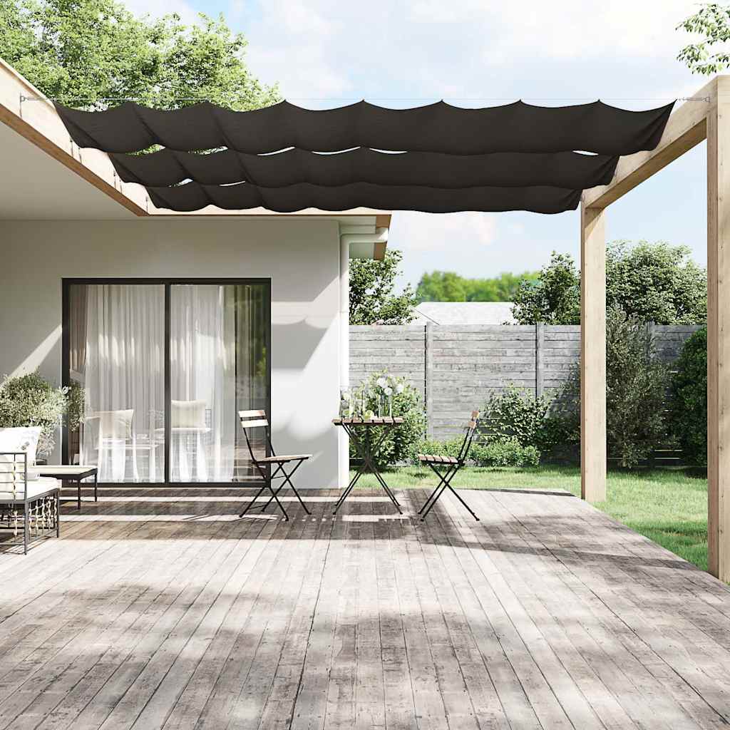 antracitszürke oxford-szövet függőleges napellenző 100x1200 cm