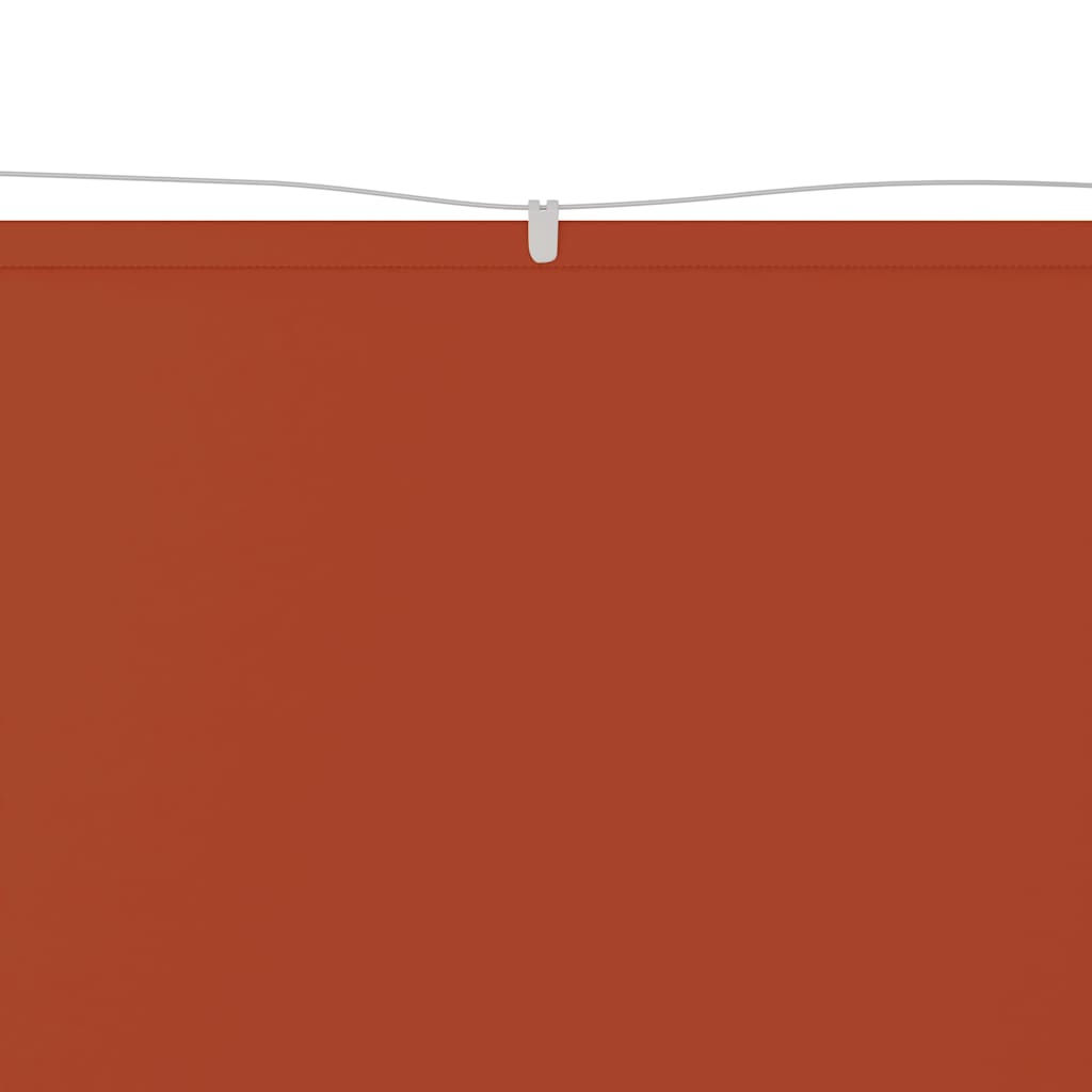 terrakotta oxford-szövet függőleges napellenző 140 x 600 cm