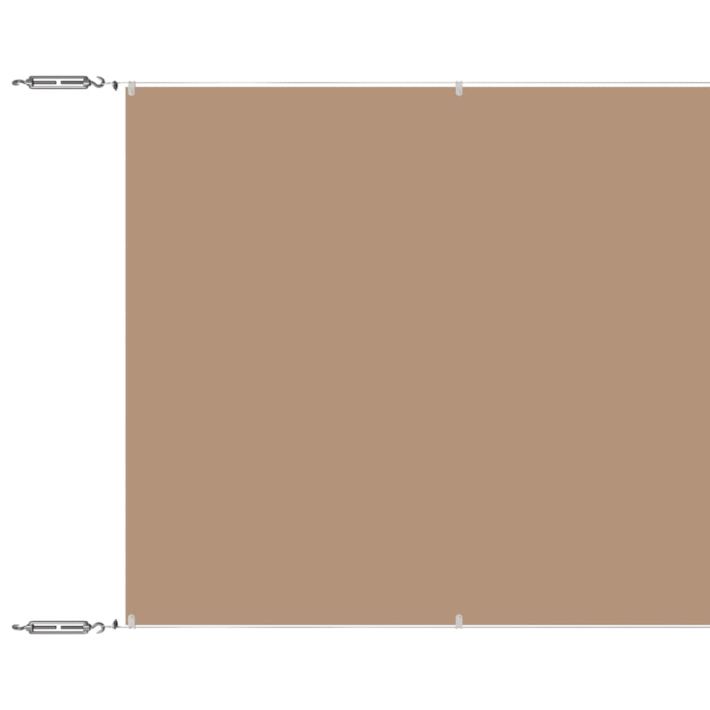 tópszínű oxford-szövet függőleges napellenző 100x1000 cm