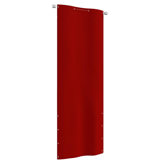 piros oxford-szövet erkélyparaván 80 x 240 cm
