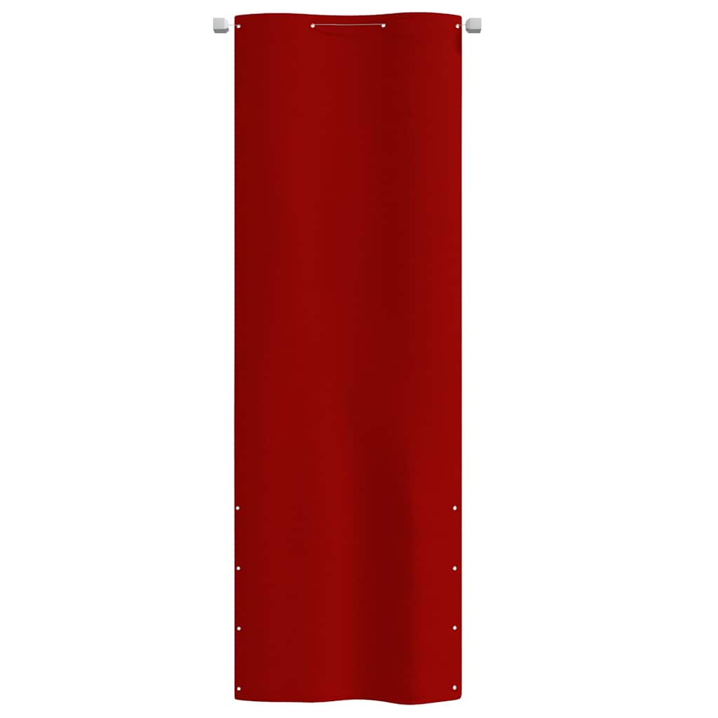 piros oxford-szövet erkélyparaván 80 x 240 cm