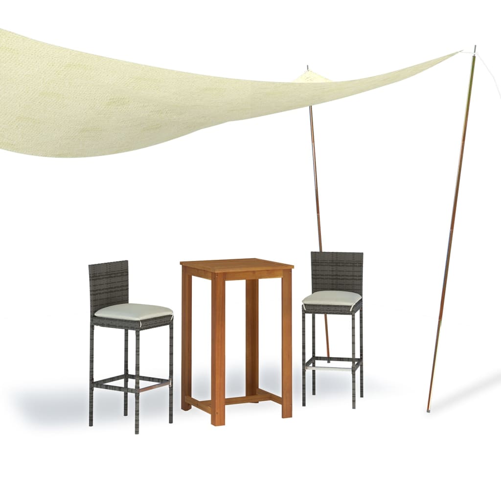 2 db horganyzott acél napvitorlaoszlop 250 cm