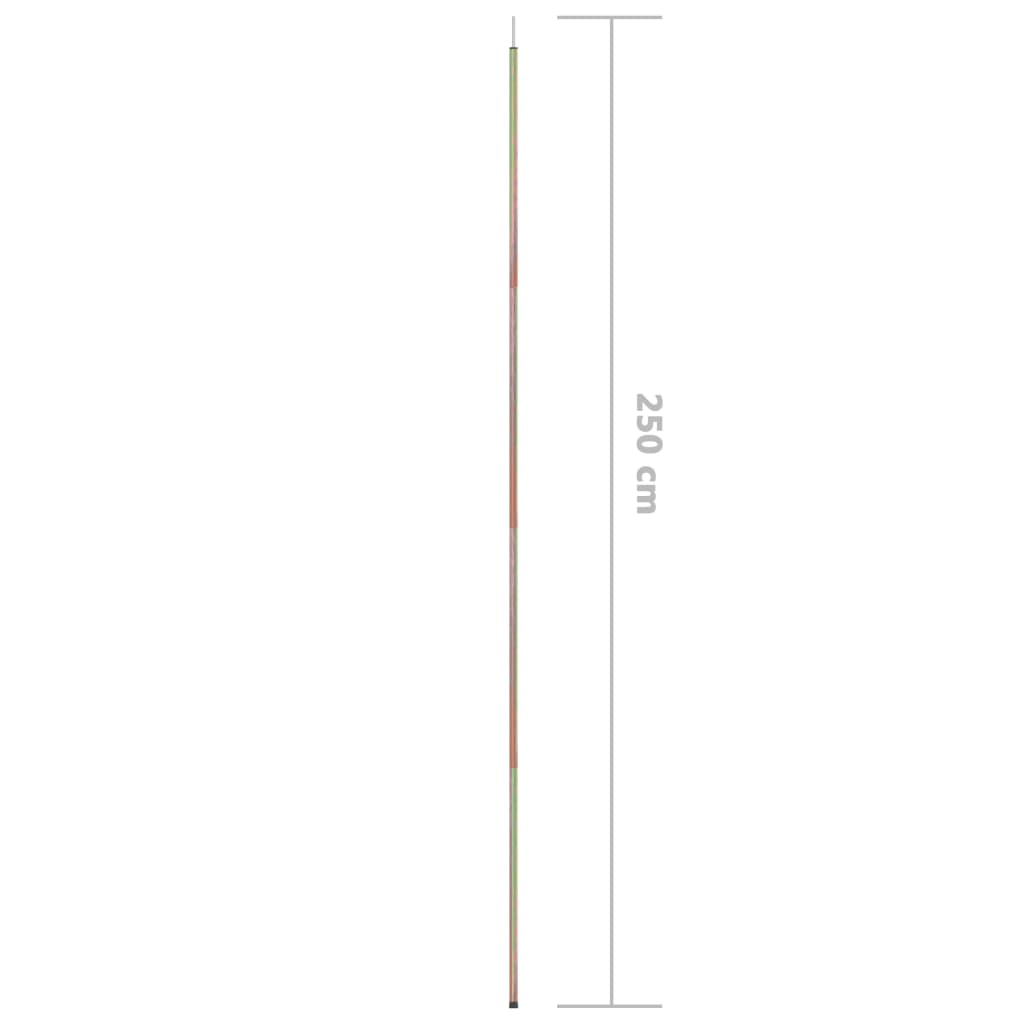 2 db horganyzott acél napvitorlaoszlop 250 cm