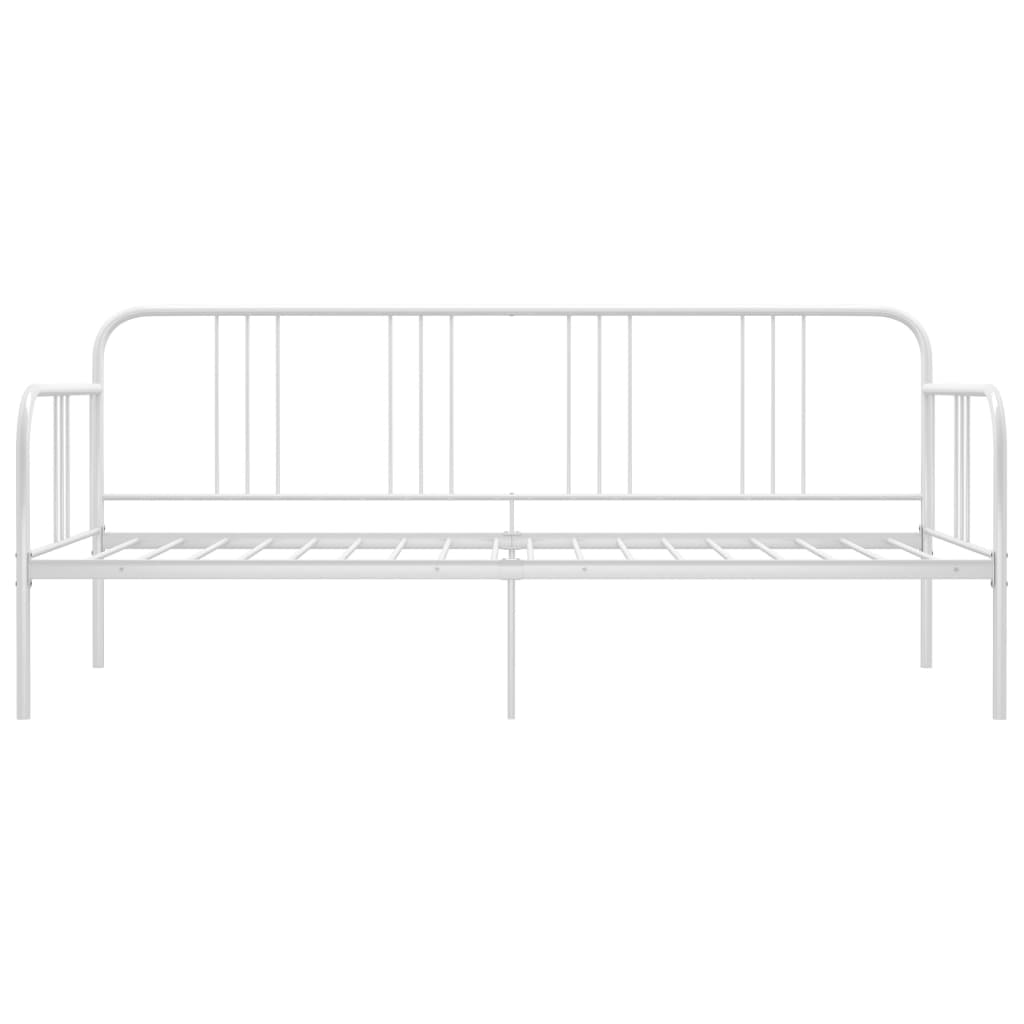 fehér fém kanapéágy-keret 90 x 200 cm