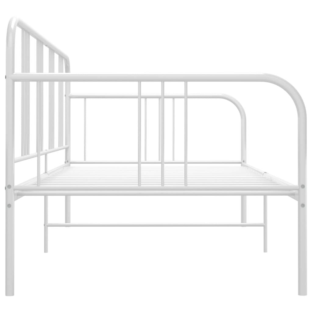 fehér fém kanapéágy-keret 90 x 200 cm