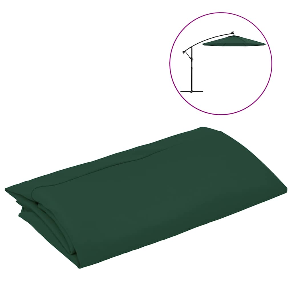 zöld konzolos napernyőponyva 350 cm