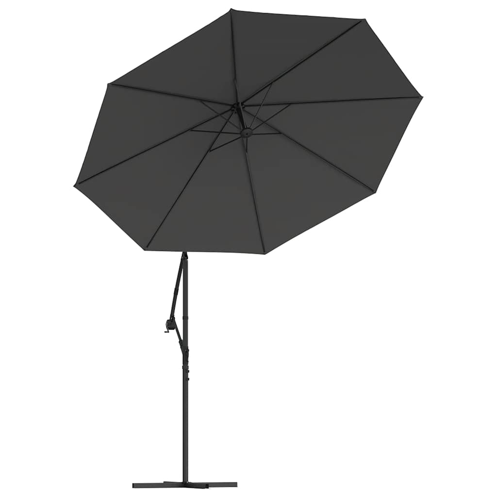 antracitszürke konzolos napernyőponyva 350 cm