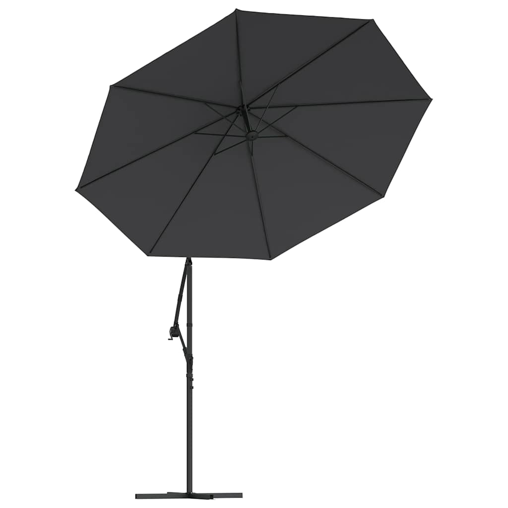 fekete konzolos napernyőponyva 350 cm