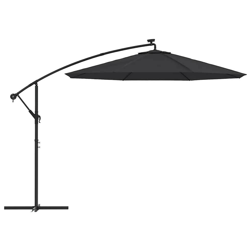 fekete konzolos napernyőponyva 350 cm