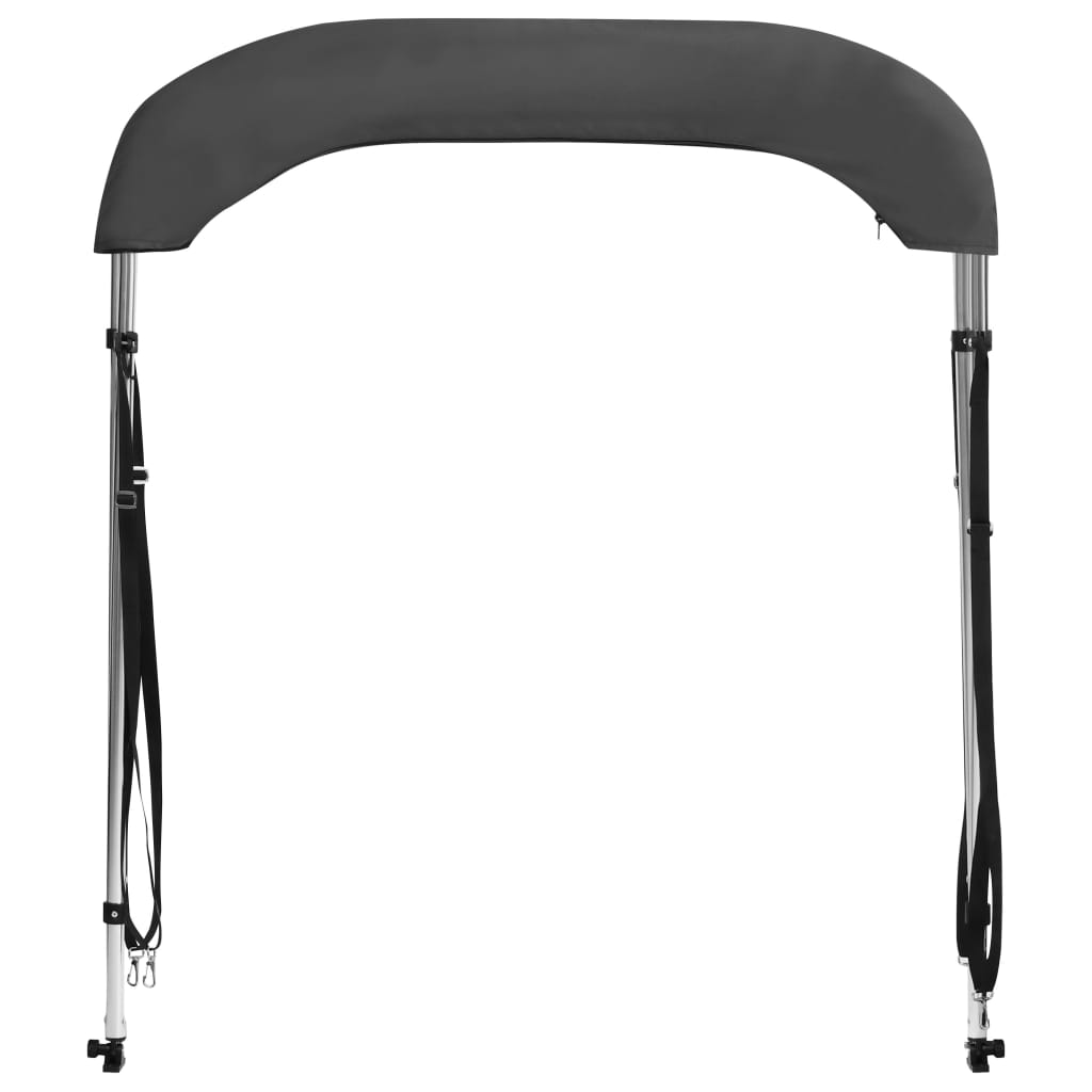 antracitszürke kétágú bimini tető 150 x 120 x 110 cm
