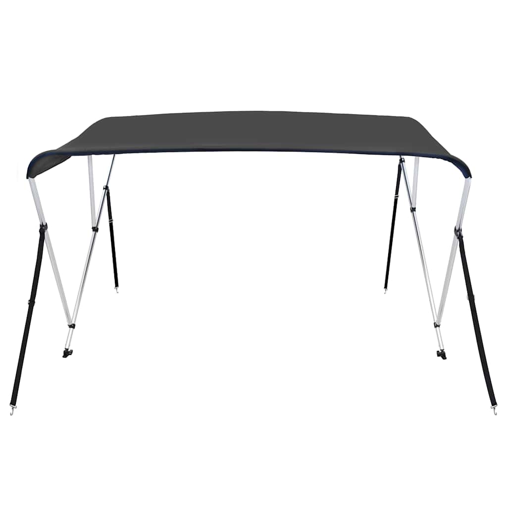 antracitszürke háromágú bimini tető 183 x 140 x 137 cm