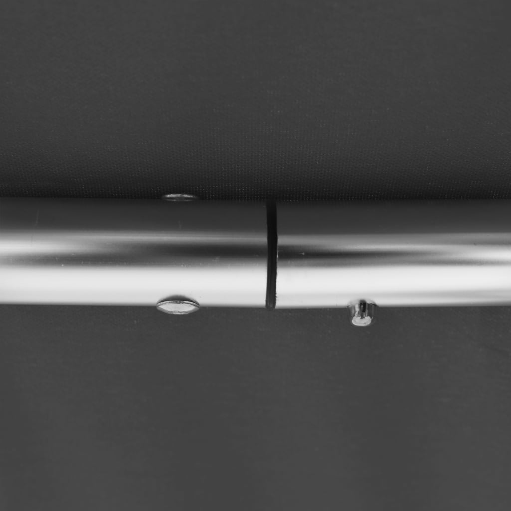 antracitszürke háromágú bimini tető 183 x 196 x 137 cm