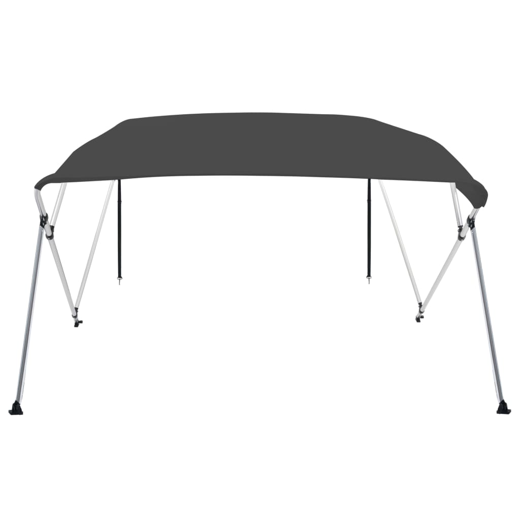 antracitszürke négyágú bimini tető 243 x 196 x 137 cm