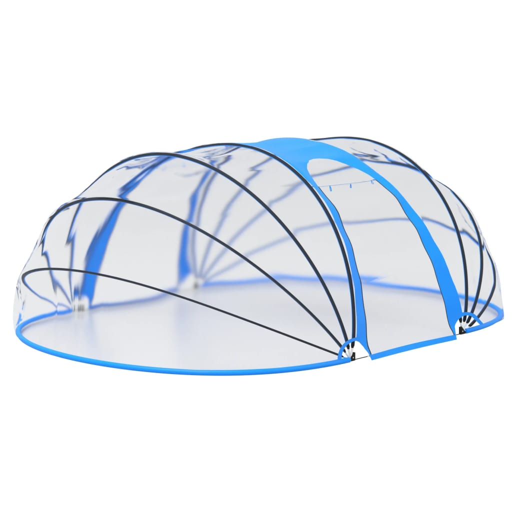 ovális medencekupola 530 x 410 x 210 cm
