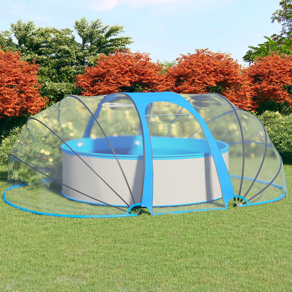 ovális medencekupola 530 x 410 x 210 cm