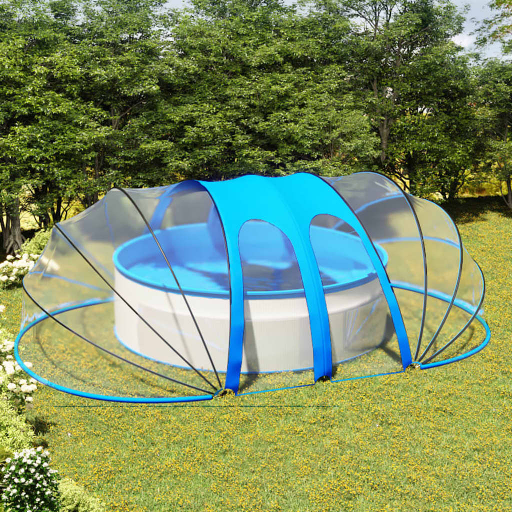 ovális medencekupola 620 x 410 x 210 cm