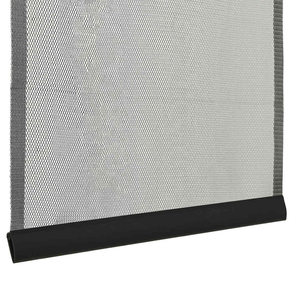 fekete poliészter szúnyogháló ajtóra hálós függönnyel 100x220cm