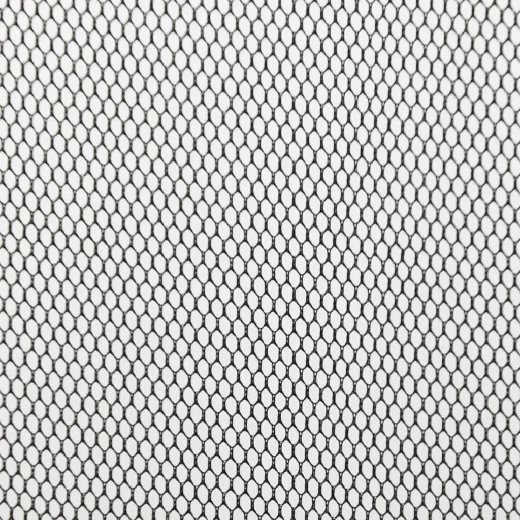 fekete szúnyogháló ajtóra 10 részes hálós függönnyel 240x240 cm