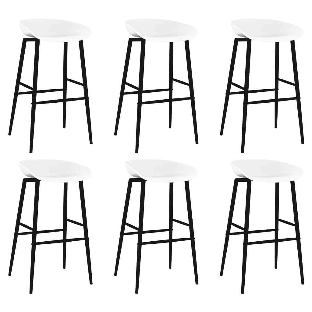 7 részes fekete és fehér bárszett