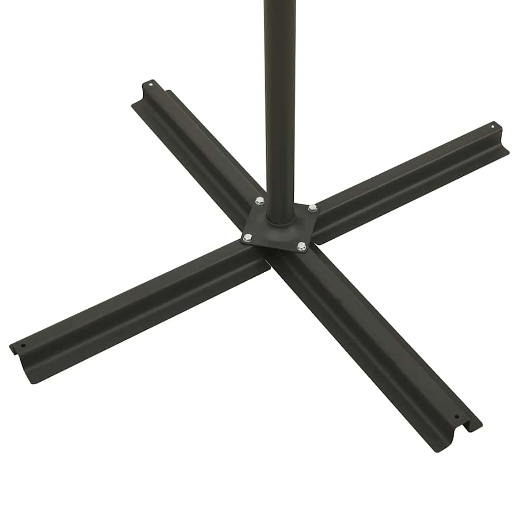 bordóvörös konzolos napernyő rúddal és LED-világítással 300 cm