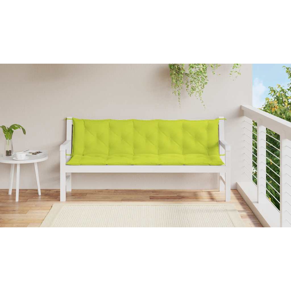 élénkzöld oxford szövet kerti pad párna 180 x (50+50) x 7 cm