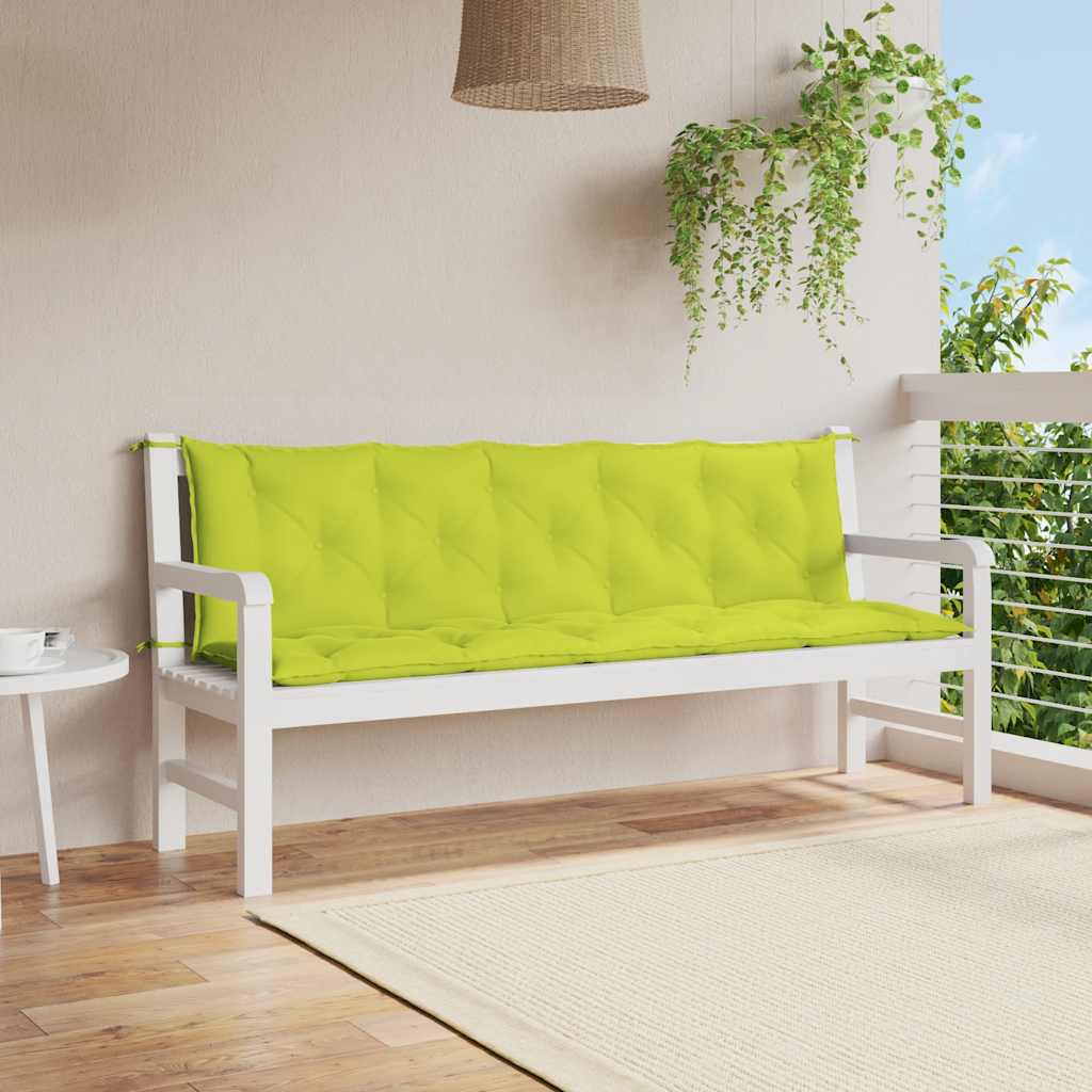 élénkzöld oxford szövet kerti pad párna 180 x (50+50) x 7 cm