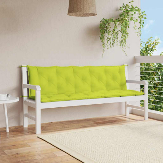élénkzöld oxford szövet kerti pad párna 180 x (50+50) x 7 cm