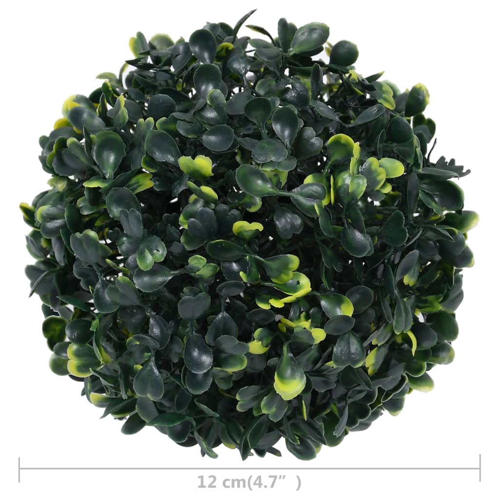 4 db gömb alakú műpuszpáng 12 cm