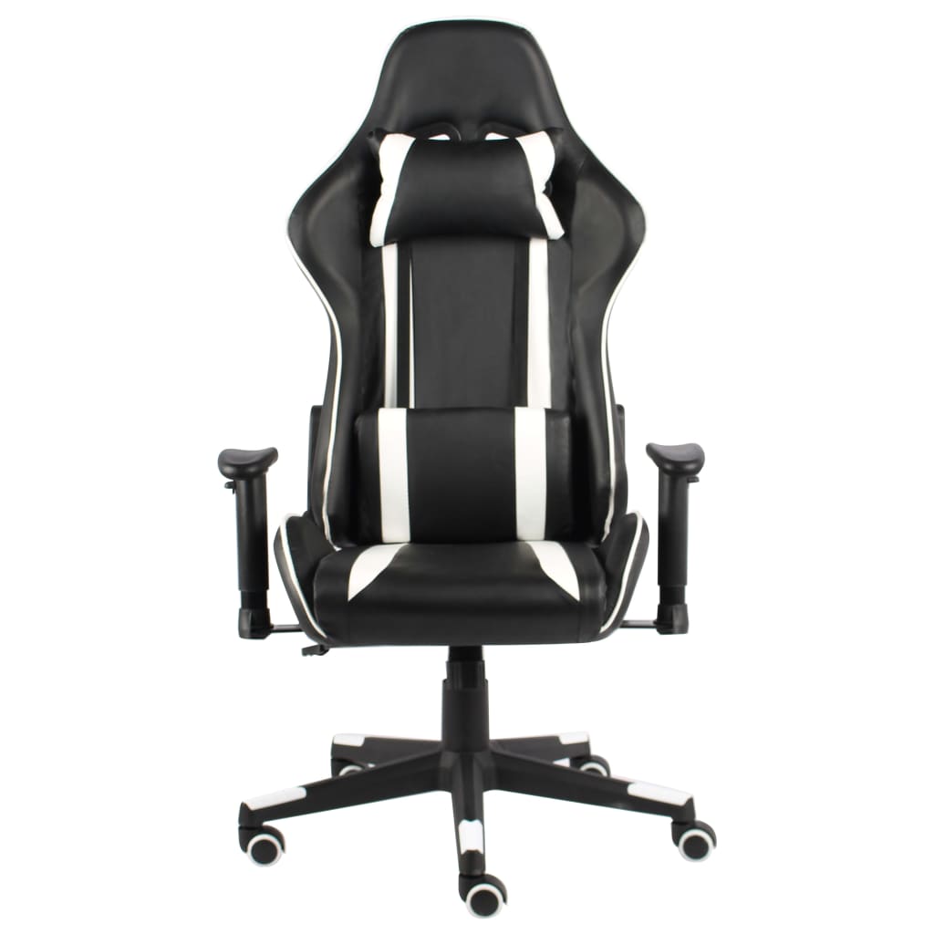 fehér PVC forgó gamer szék