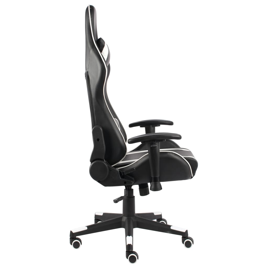 fehér PVC forgó gamer szék