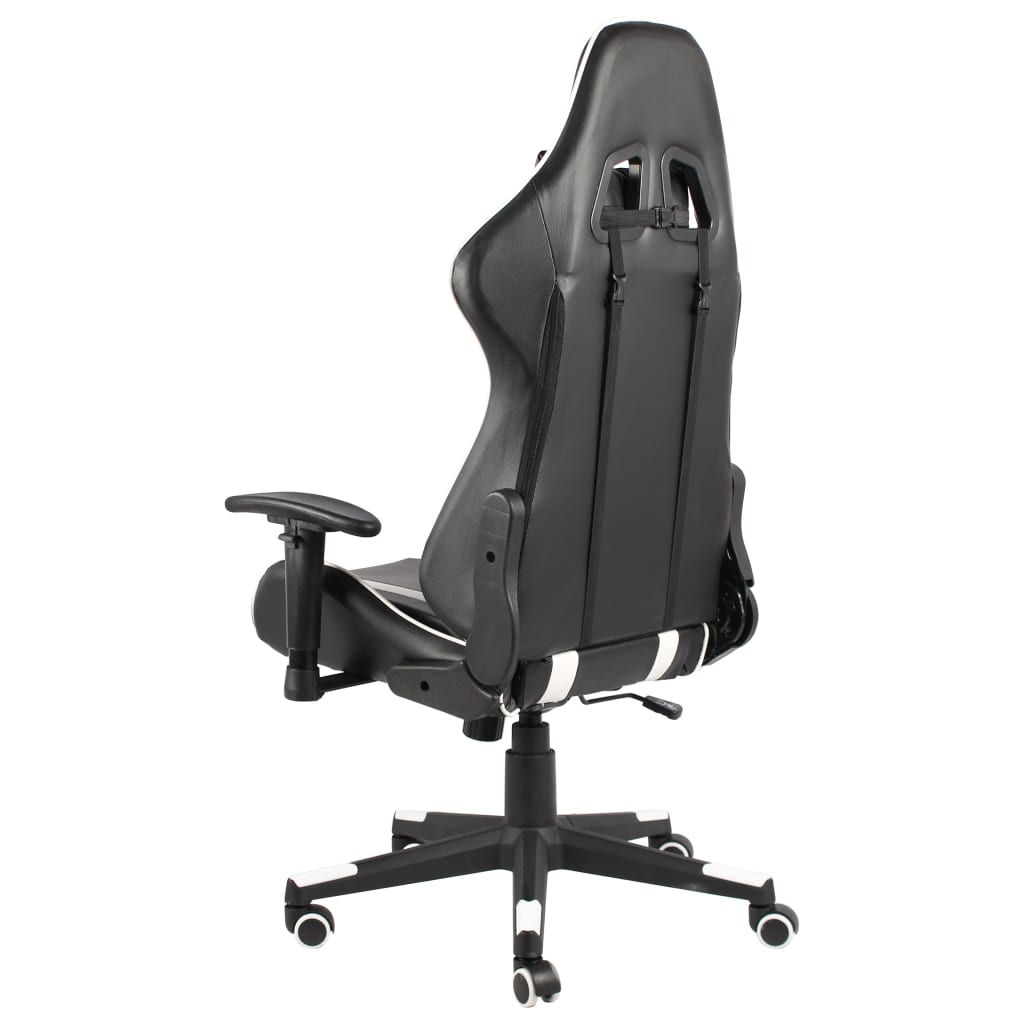 fehér PVC forgó gamer szék