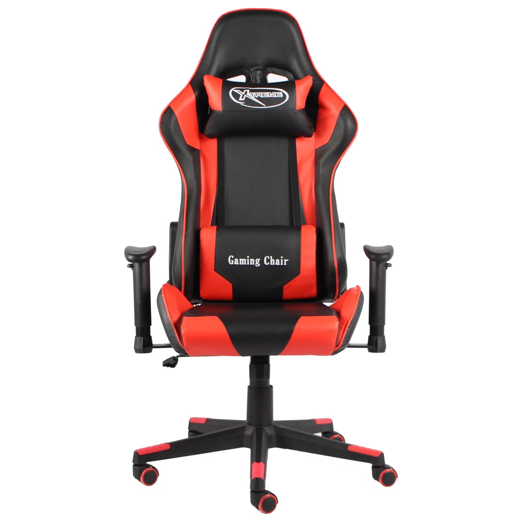 piros PVC forgó gamer szék