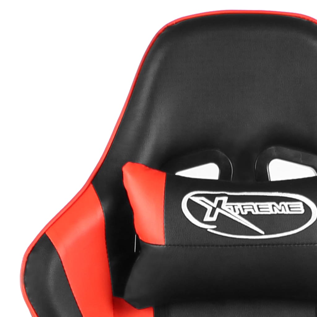 piros PVC forgó gamer szék