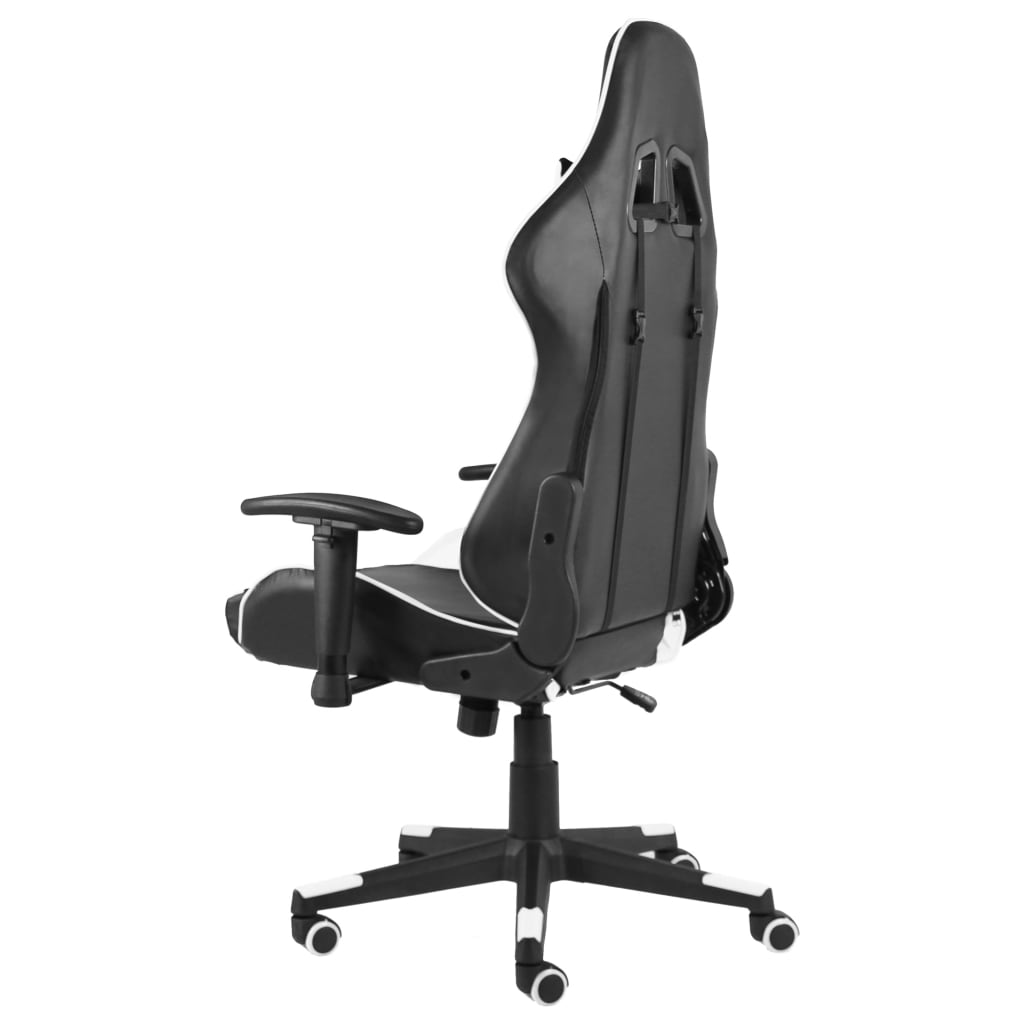 fehér PVC forgó gamer szék