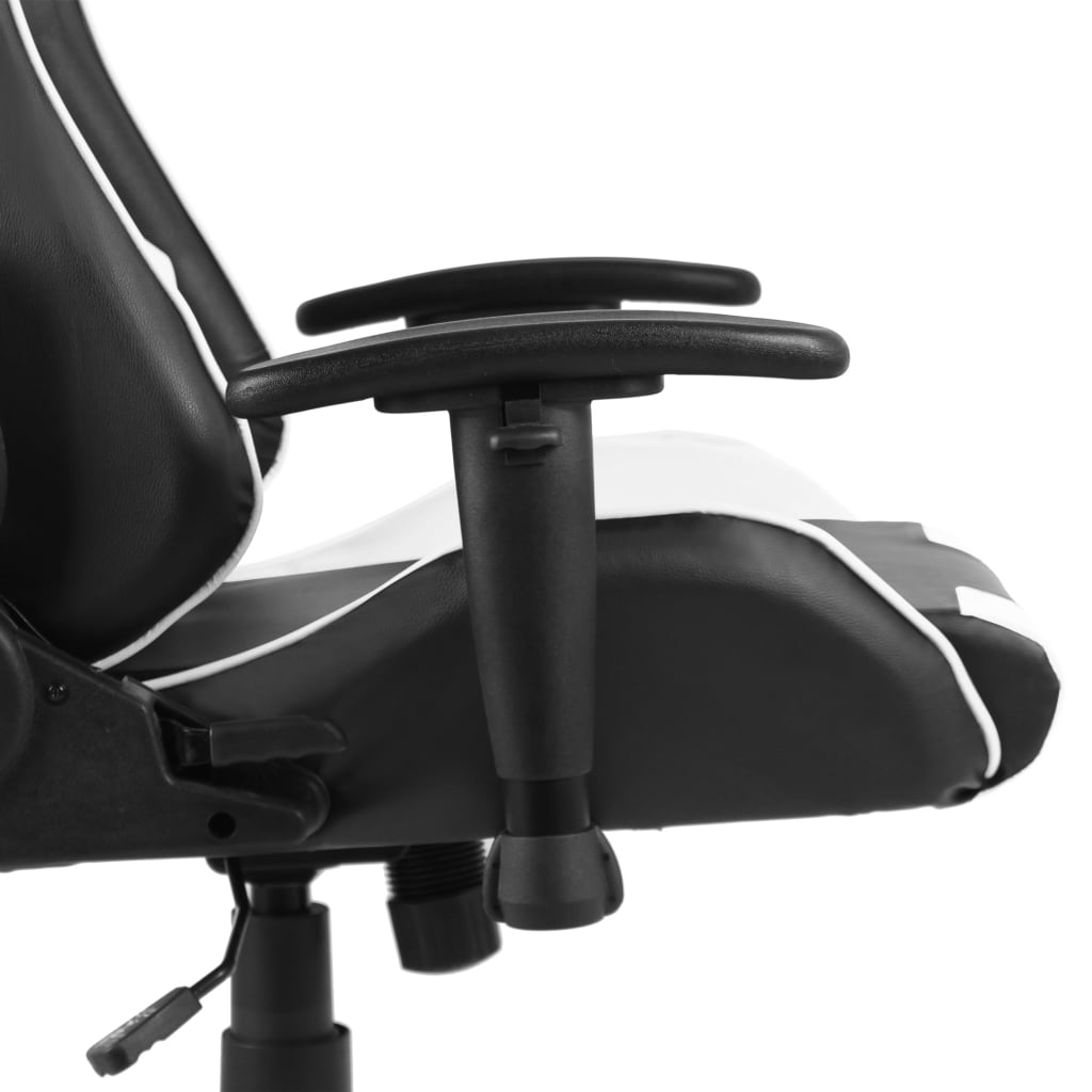 fehér PVC forgó gamer szék