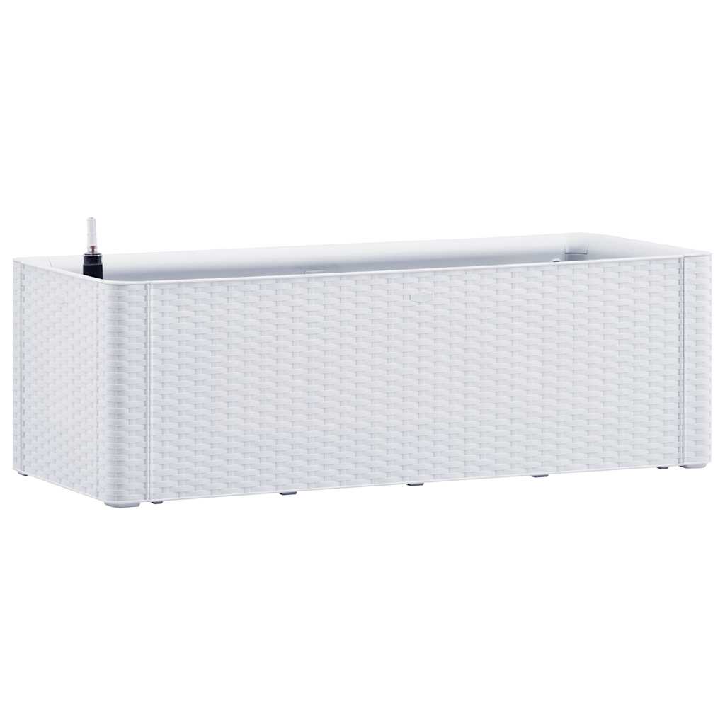 fehér kerti magaságyás önöntöző rendszerrel 100 x 43 x 33 cm