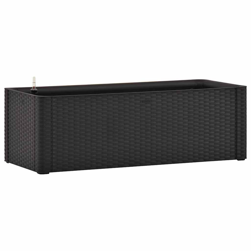 antracitszürke kerti magaságyás öntözőrendszerrel 100x43x33cm
