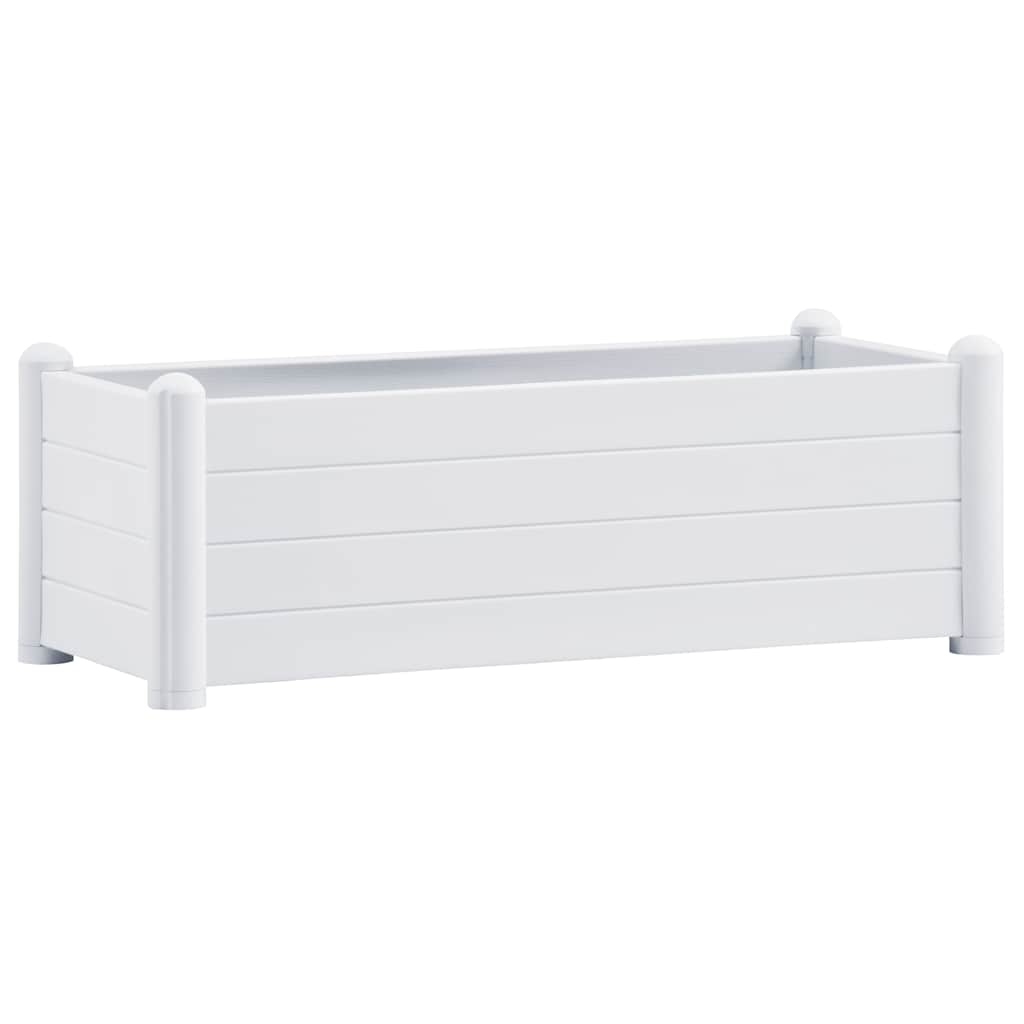 fehér kerti PP magaságyás 100 x 43 x 35 cm