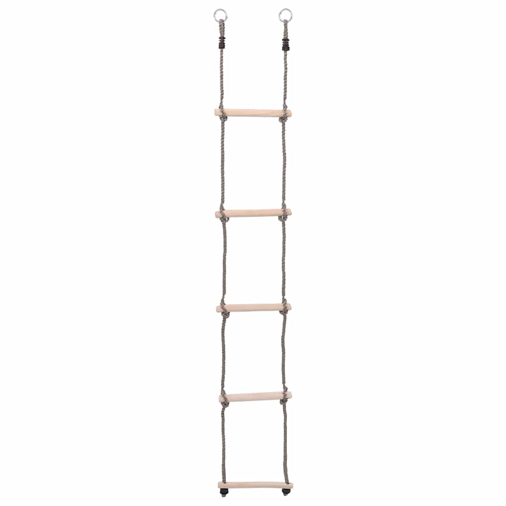 ötfokos tömör fenyőfa létra 210 cm