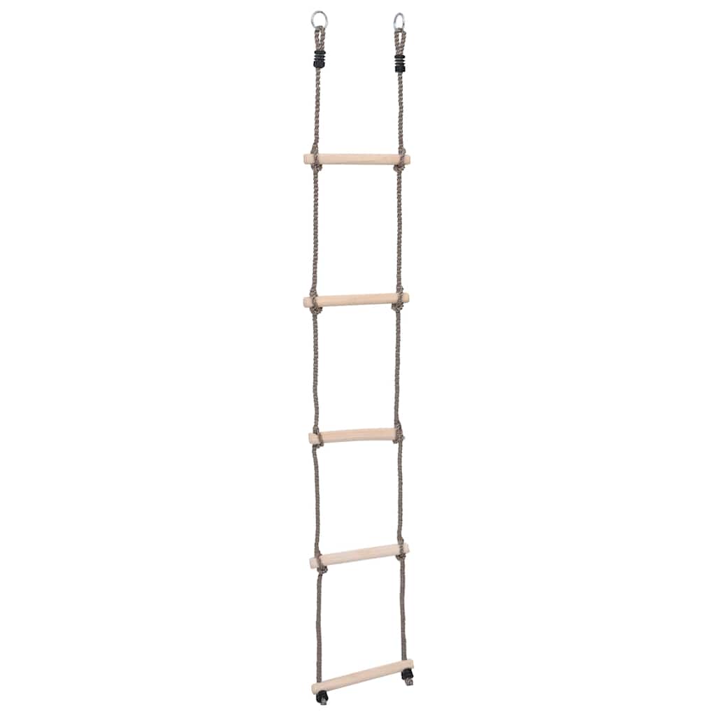 ötfokos tömör fenyőfa létra 210 cm