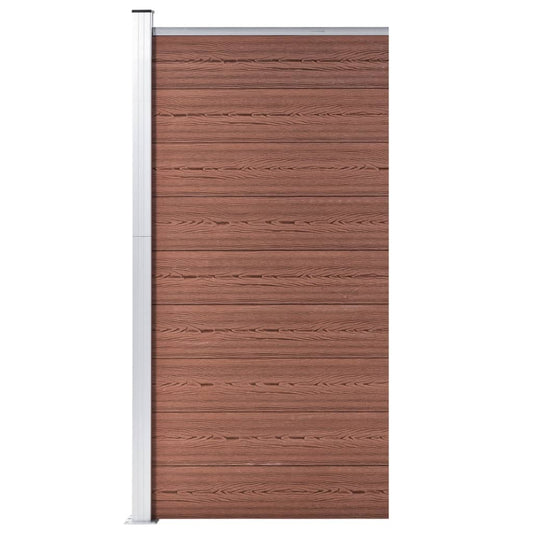barna WPC kerítéspanel 95 x 186 cm