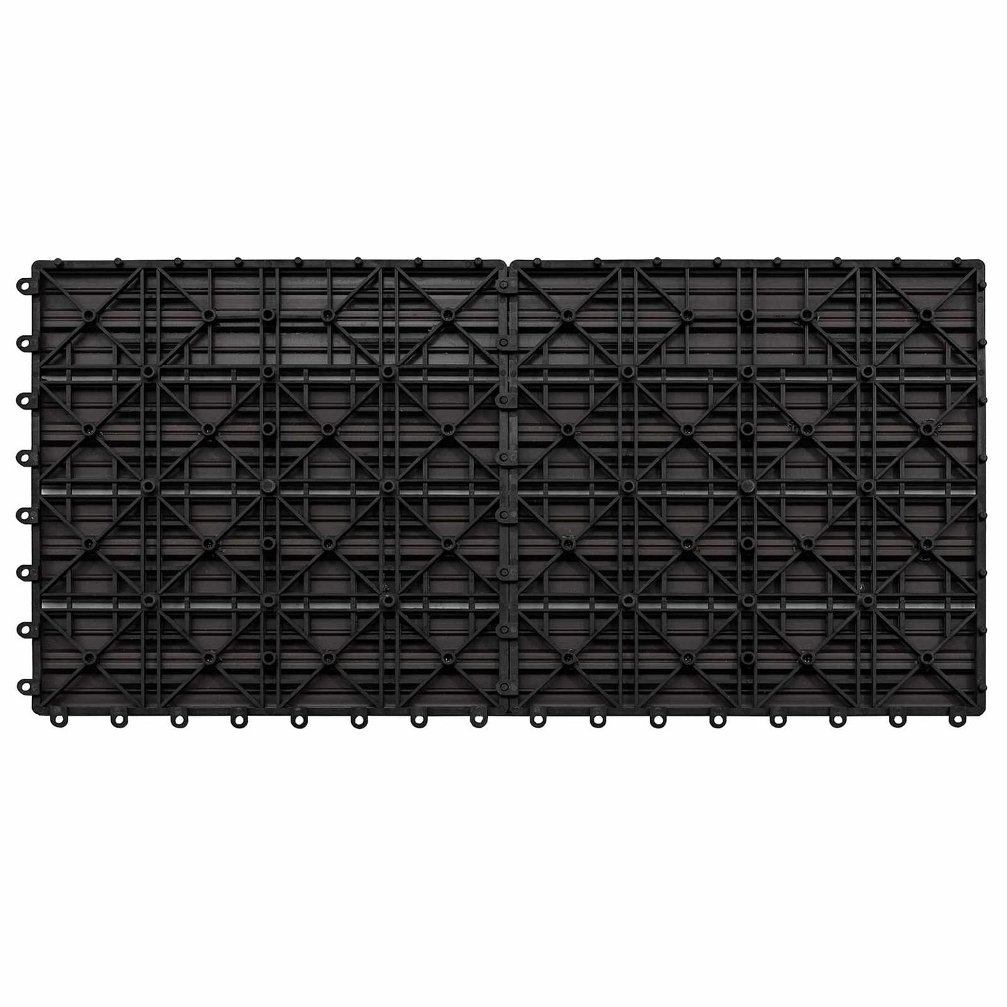 Faszegély járólap 6 db Sötét Barna 60 x 30 cm WPC