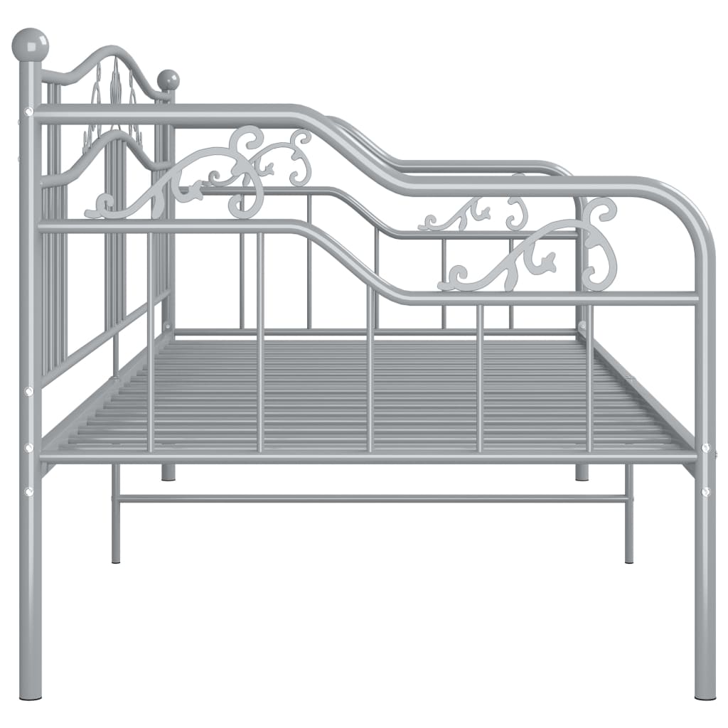 szürke fém kanapéágy-keret 90 x 200 cm