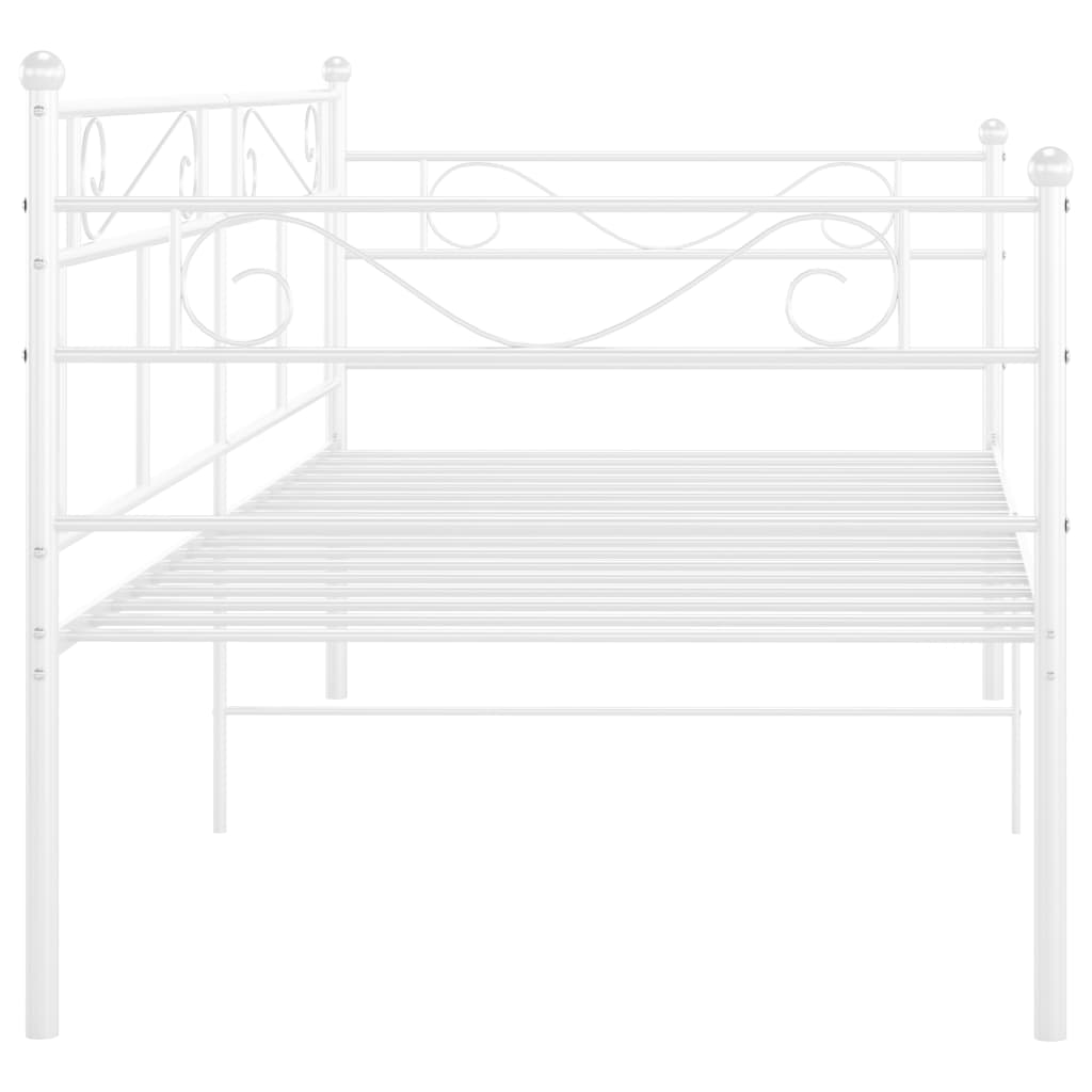 fehér fém kanapéágykeret 90 x 200 cm