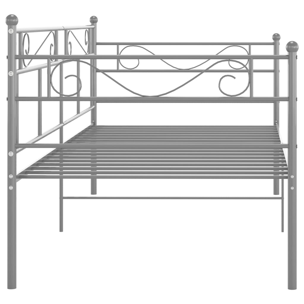 szürke fém kanapéágy-keret 90 x 200 cm