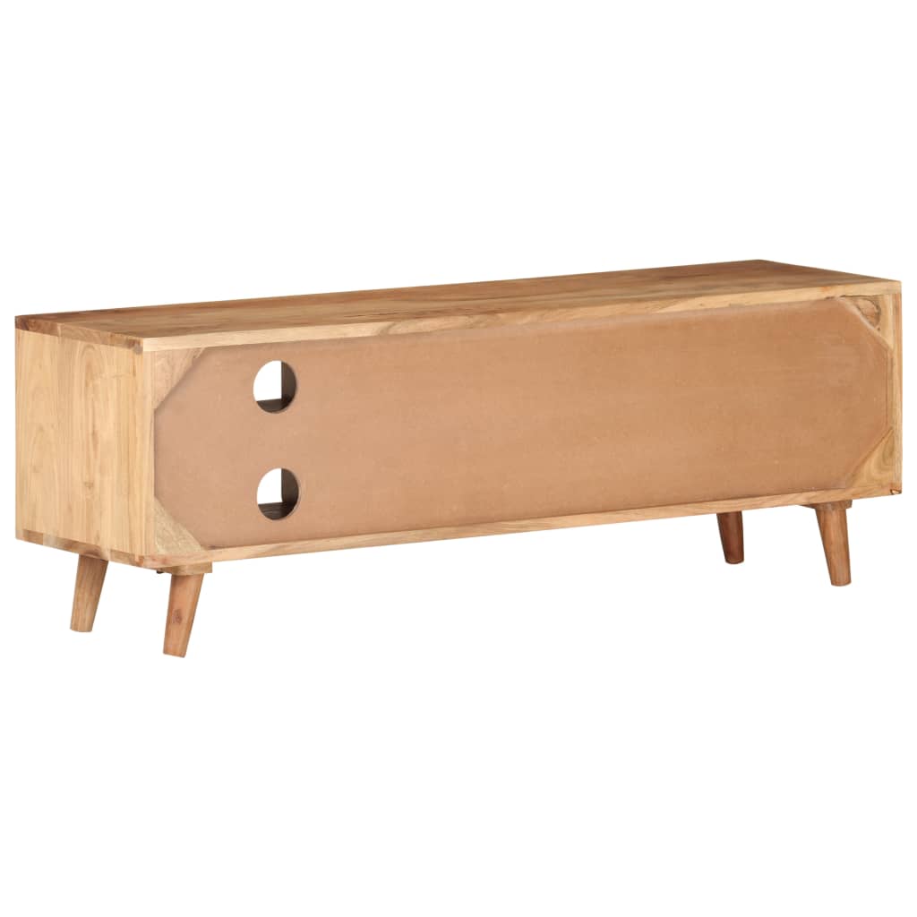tömör akácfa TV-szekrény 115 x 30 x 39 cm