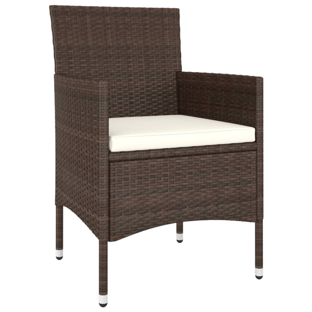5 részes barna polyrattan kerti ülőgarnitúra