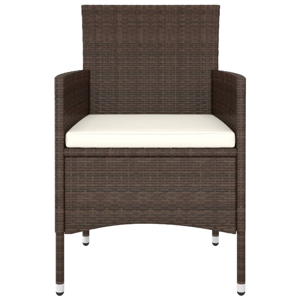 5 részes barna polyrattan kerti ülőgarnitúra